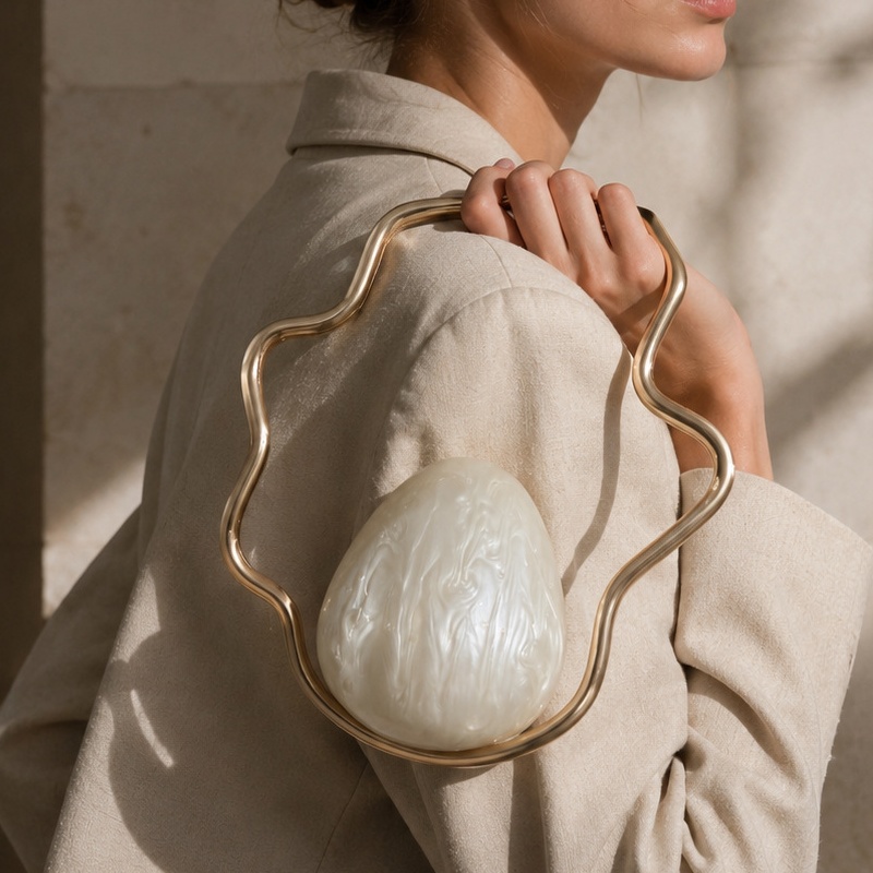 Luxury Bag Collection - Women mini Acrylic Egg Bag Cute