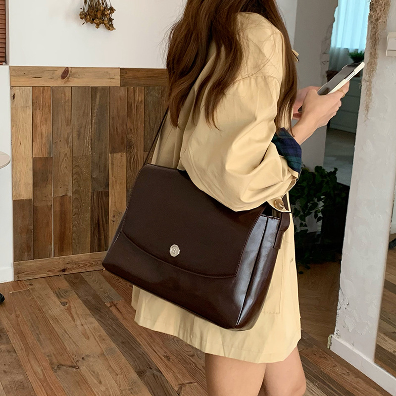 Luxury Bags Tote - CGCBAG Vintage Lage Capacity Messenger Bag