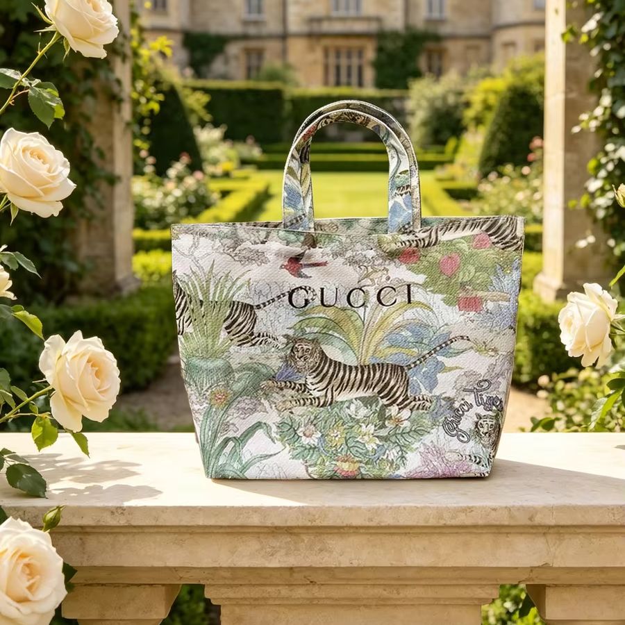 Luxury Bags Gucci - Gucci’s bag Tiger Print Small Canvas