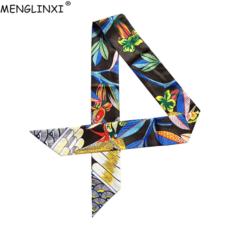 Luxury Bags Women Brands - Luxury Brand Hummingbird Print Skinny Silk