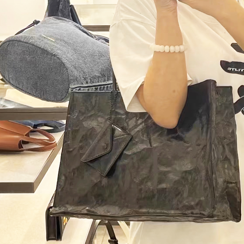 Korean Casual Kraft Paper Tote - Luxury Bag Collection recension och pris