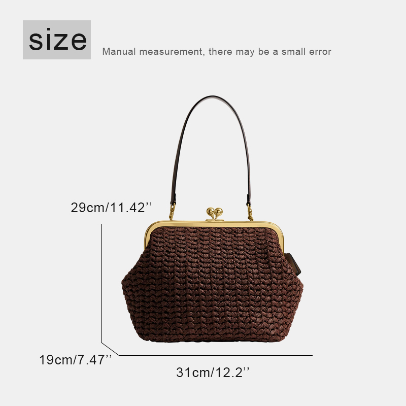 Hand-Woven Kisslock Frame Shou - Luxury Bag Collection recension och pris