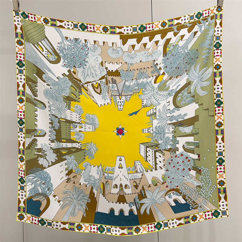 Square Silk Scarf 90CM Luxury  - Luxury Bags Design recension och pris