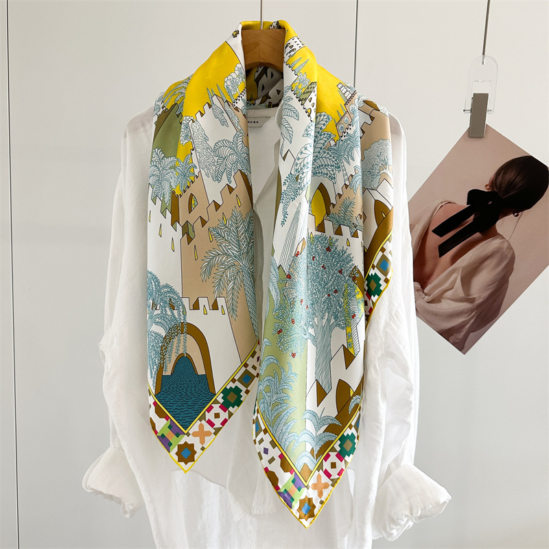 Square Silk Scarf 90CM Luxury  - Luxury Bags Design recension och pris