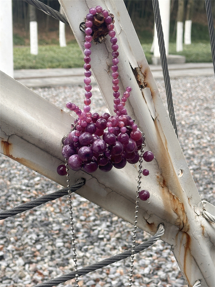 Girls Mini Purple Beaded  Clut - Luxury Bag Collection recension och pris