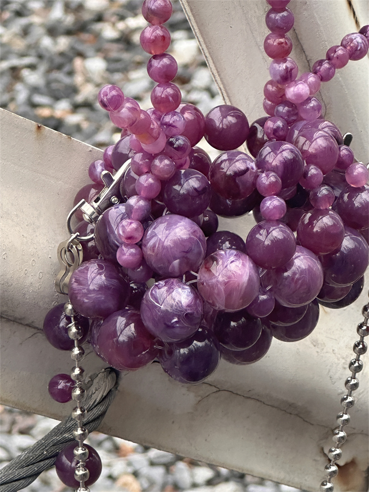 Girls Mini Purple Beaded  Clut - Luxury Bag Collection recension och pris