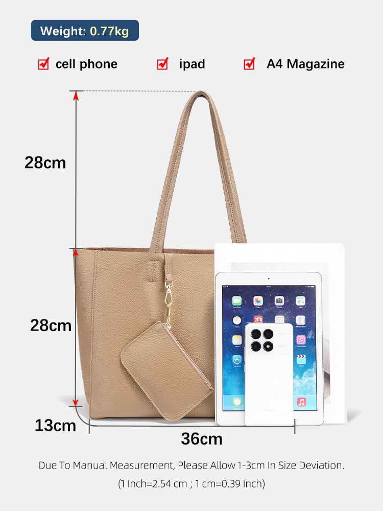 Zency Genuine Leather Large To - Luxury Bag Collection recension och pris