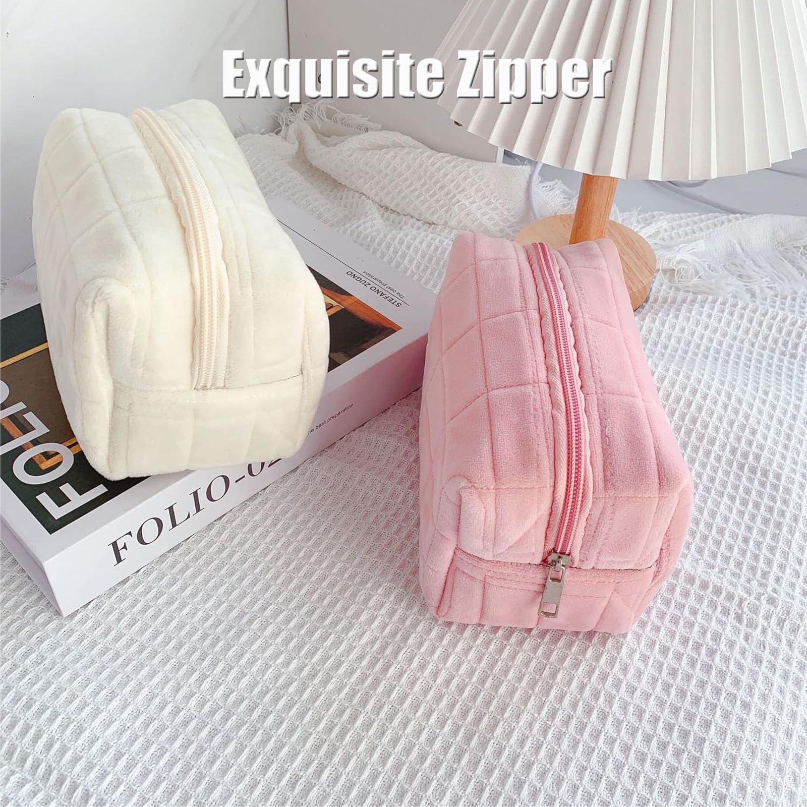 Luxury Fluffy Plush Travel Mak - Luxury Bags Rating recension och pris
