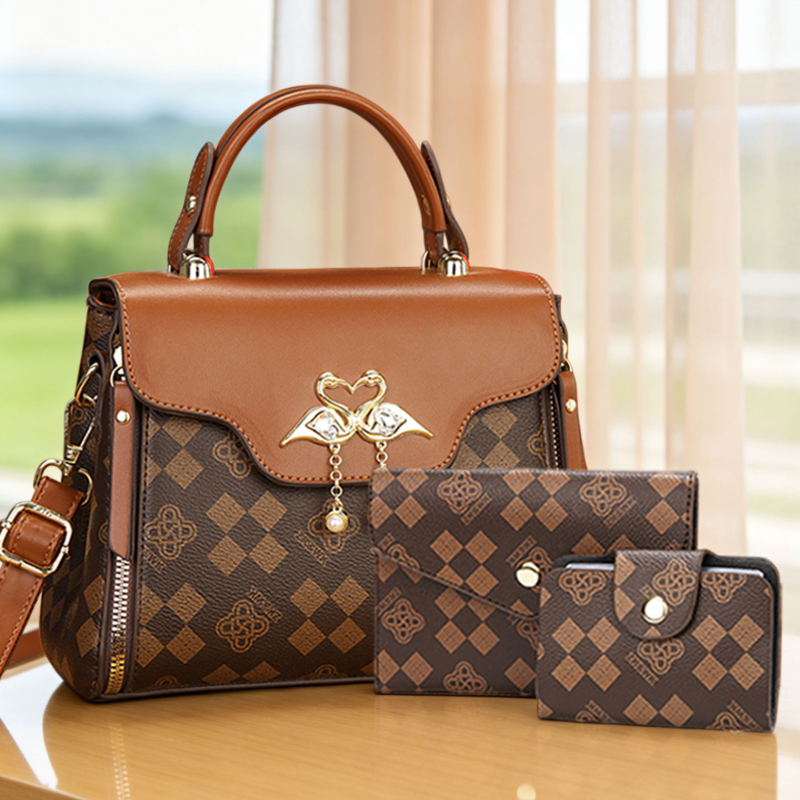 3-piece women's bag set, light - Luxury Bags & Leather Repair Of Atlanta Reviews recension och pris