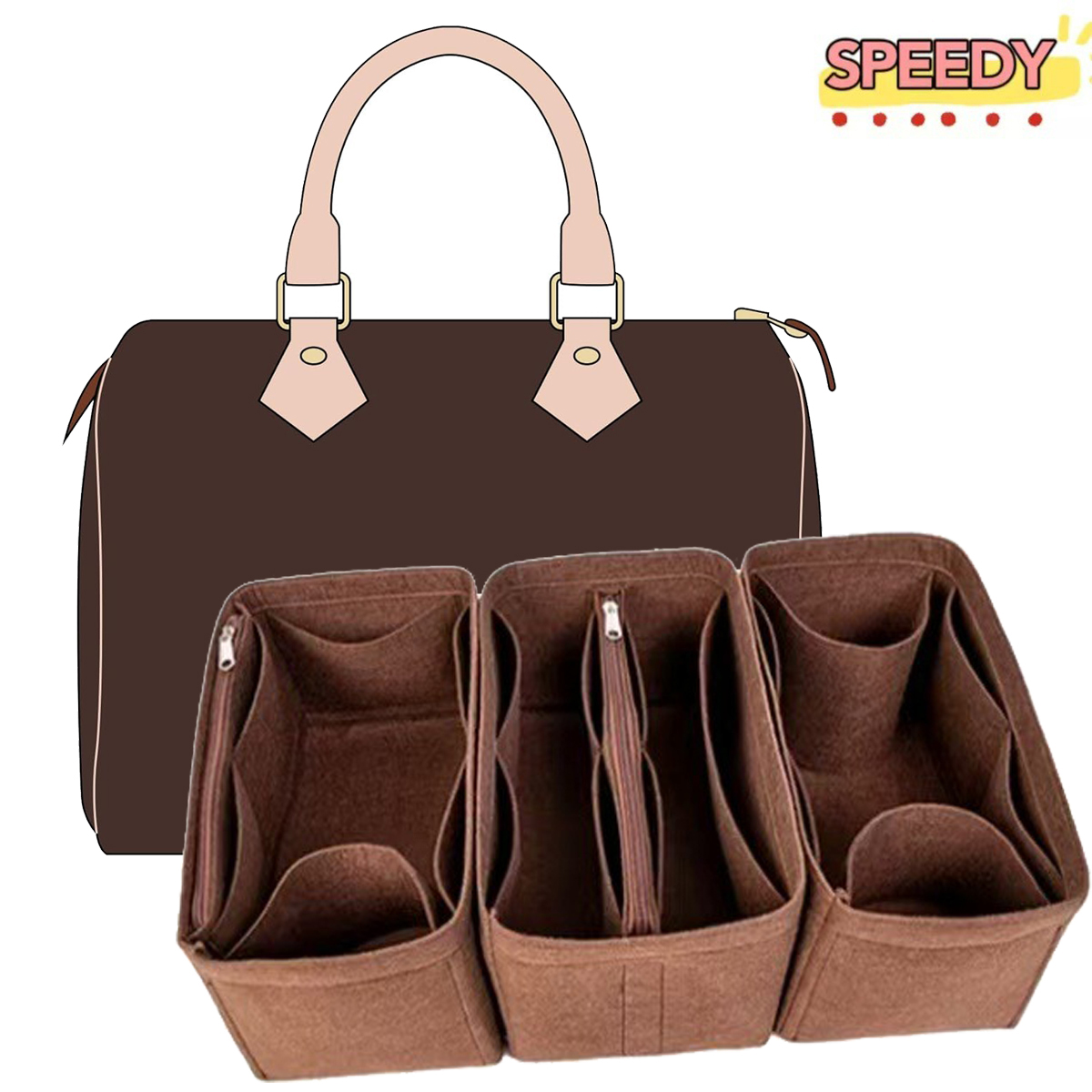 Detachable Felt Purse Insert O - Luxury Bags & Leather Repair Of Atlanta Reviews recension och pris