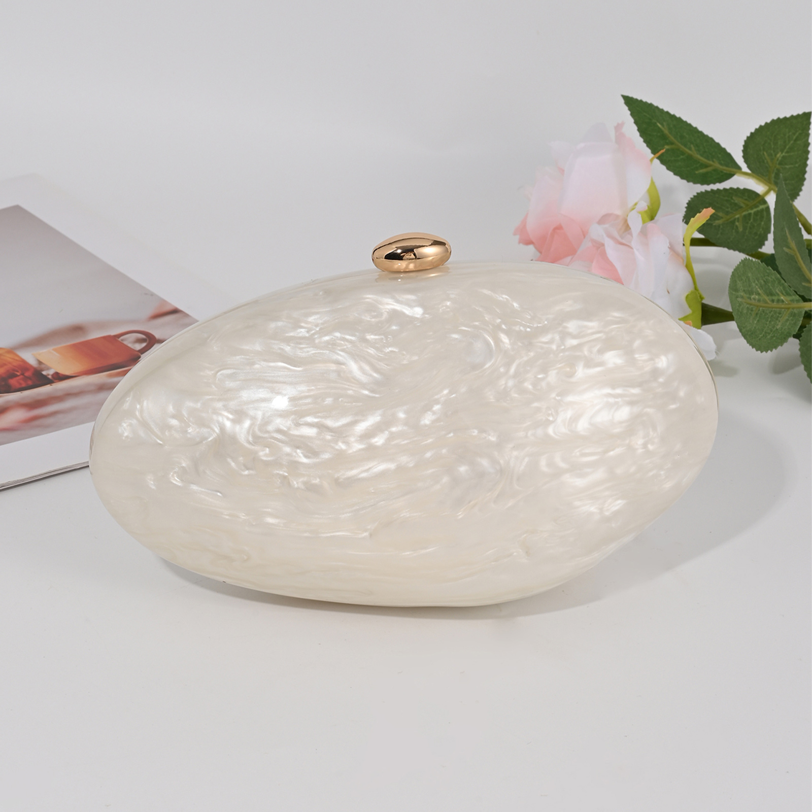 Fashion Acrylic Shell Clutch E - Luxury Bags Medium Size recension och pris