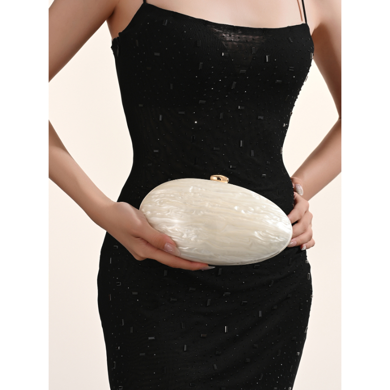 Fashion Acrylic Shell Clutch E - Luxury Bags Medium Size recension och pris